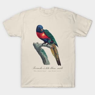 Rainbow Lorikeet / Perruche A Tete Bleue, Male - Jacques Barraband 19th century Illustration T-Shirt